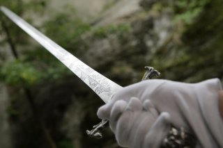 L'épée de chasse de Gaspard-Jodoc Stockalper (XVIIe siècle) avait été volée en mars 196 à Sion par Stéphane Breitwieser (archives).